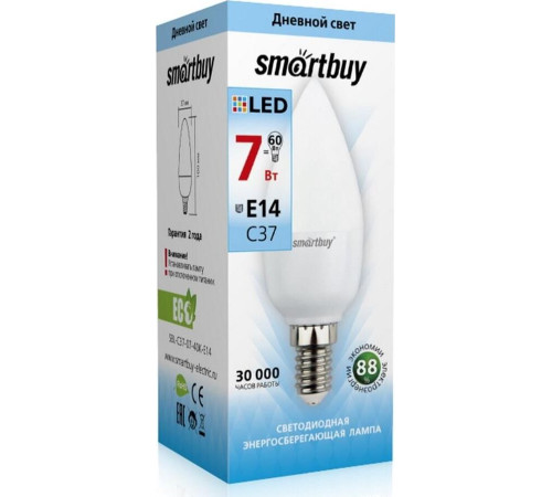SMARTBUY (SBL-C37-07-40K-E14) 7W/4000/E14
