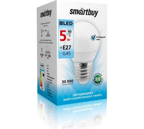 SMARTBUY (SBL-G45-5-40K-E27) 5W/4000/E27