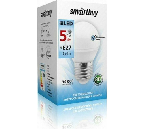 SMARTBUY (SBL-G45-5-40K-E27) 5W/4000/E27