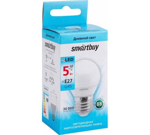 SMARTBUY (SBL-G45-5-40K-E27) 5W/4000/E27