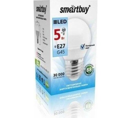 SMARTBUY (SBL-G45-5-40K-E27) 5W/4000/E27