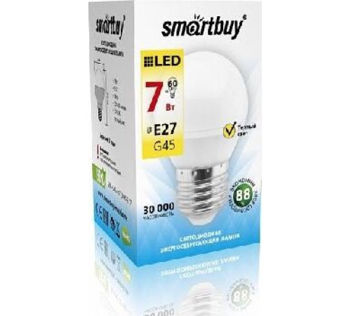 SMARTBUY (SBL-G45-07-30K-E27) 7W/3000/E27