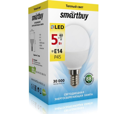 SMARTBUY (SBL-P45-05-30K-E14) 5W/3000/E14