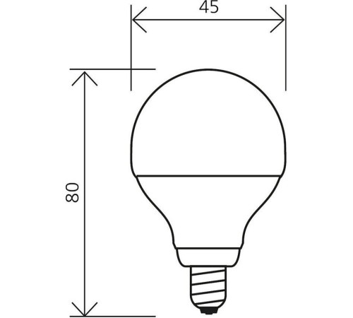 SMARTBUY (SBL-P45-05-40K-E14) 5W/4000/E14