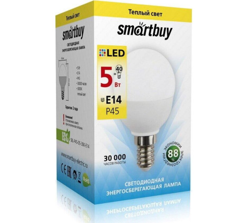 SMARTBUY (SBL-P45-05-40K-E14) 5W/4000/E14