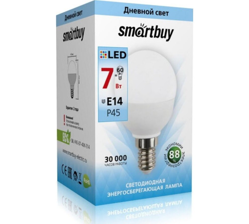 SMARTBUY (SBL-P45-07-40K-E14) 7W/4000/E14