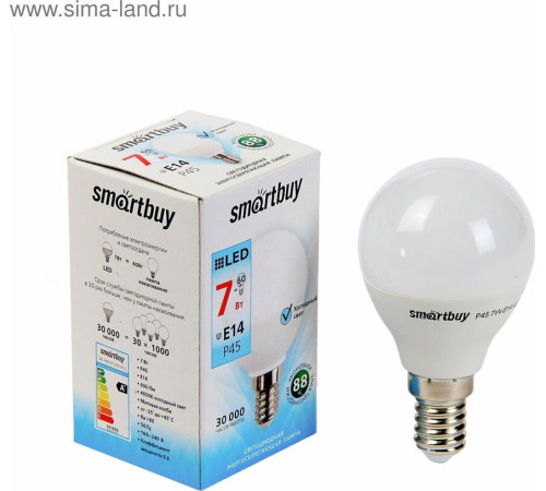 SMARTBUY (SBL-P45-07-40K-E14) 7W/4000/E14