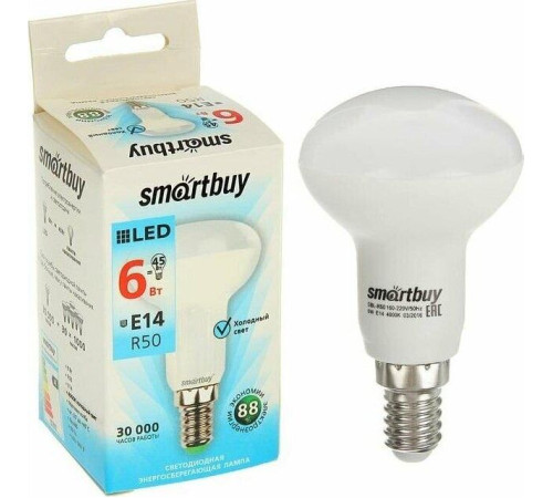 SMARTBUY (SBL-R50-06-40K-E14-A) 6W/4000/E14