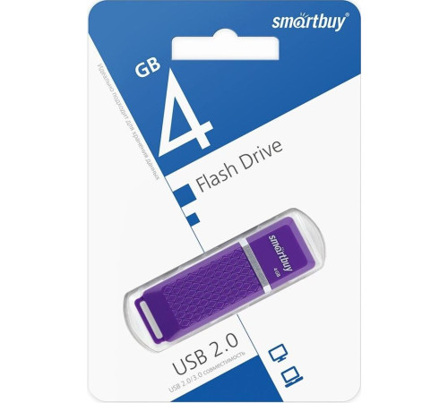 SMARTBUY (SB4GBQZ-V) 4GB QUARTZ SERIES VIOLET