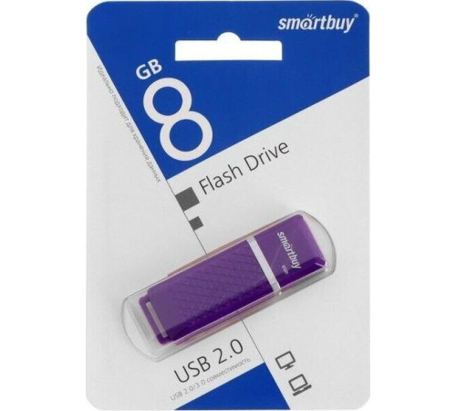 SMARTBUY (SB8GBQZ-V) 8GB QUARTZ SERIES VIOLET