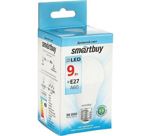 SMARTBUY (SBL-A60-09-40K-E27-N) 9W/4000/E27