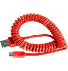 SMARTBUY (IK-12SP) RED USB - MICRO USB спиральный 1м красный