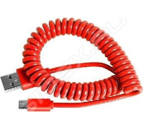 SMARTBUY (IK-12SP) RED USB - MICRO USB спиральный 1м красный