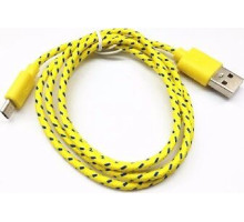 SMARTBUY (iK-12n yellow) USB - MICRO USB нейлон 1.м желтый