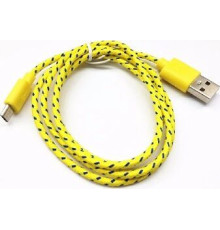 SMARTBUY (iK-12n yellow) USB - MICRO USB нейлон 1.м желтый