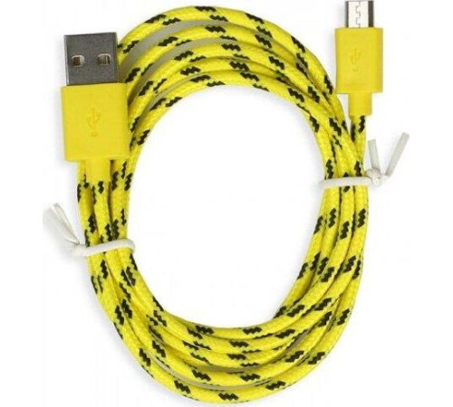 SMARTBUY (iK-12n yellow) USB - MICRO USB нейлон 1.м желтый