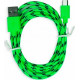 SMARTBUY (iK-12n green) USB - MICRO USB нейлон 1.м зеленый