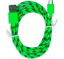 SMARTBUY (iK-12n green) USB - MICRO USB нейлон 1.м зеленый