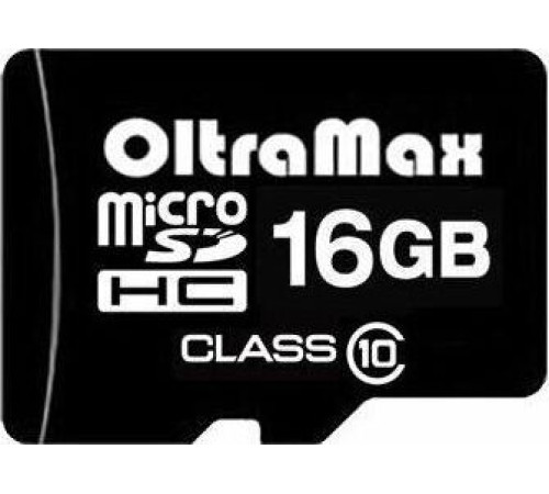 OLTRAMAX MicroSDHC 16GB Class10 + адаптер SD [OM016GCSDHC10-AD]