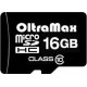 OLTRAMAX MicroSDHC 16GB Class10 + адаптер SD [OM016GCSDHC10-AD]