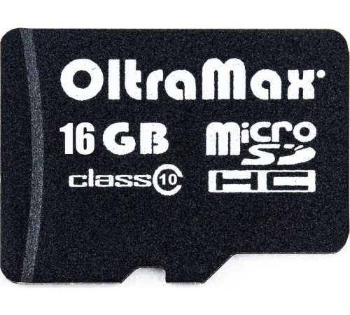 OLTRAMAX MicroSDHC 16GB Class10 + адаптер SD [OM016GCSDHC10-AD]