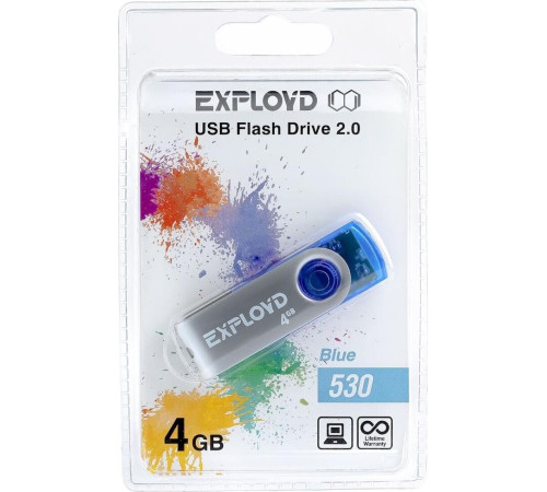 EXPLOYD 4GB 530 синий [EX004GB530-Bl]