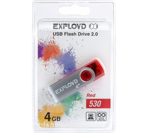 EXPLOYD 4GB 530 красный [EX004GB530-R]