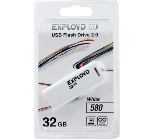 EXPLOYD 32GB 580 белый [EX-32GB-580-White]