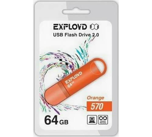 EXPLOYD 64GB 570 оранжевый [EX-64GB-570-Orange]