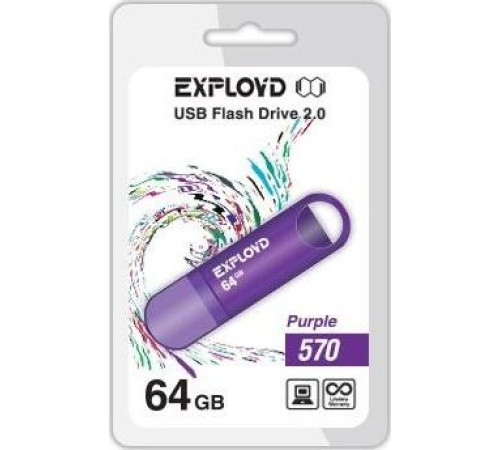 EXPLOYD 64GB 570 пурпурный [EX-64GB-570-Purple]