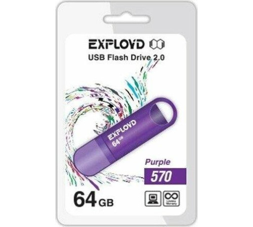 EXPLOYD 64GB 570 пурпурный [EX-64GB-570-Purple]