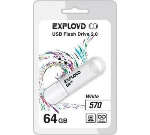 EXPLOYD 64GB 570 белый [EX-64GB-570-White]