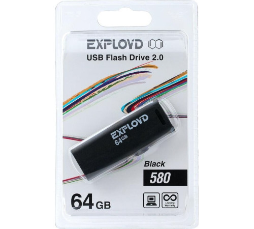 EXPLOYD 64GB 580 черный [EX-64GB-580-Black]