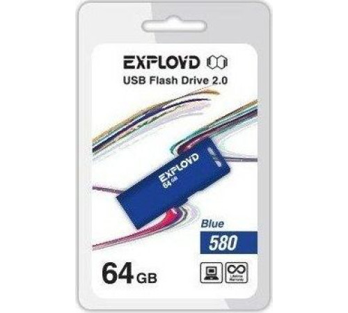 EXPLOYD 64GB 580 синий [EX-64GB-580-Blue]