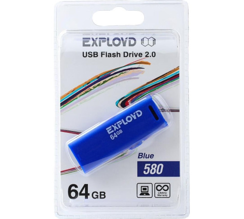 EXPLOYD 64GB 580 синий [EX-64GB-580-Blue]