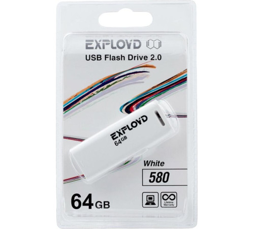 EXPLOYD 64GB 580 белый [EX-64GB-580-White]