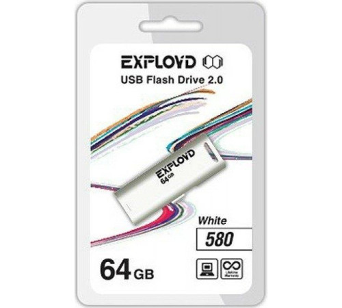 EXPLOYD 64GB 580 белый [EX-64GB-580-White]