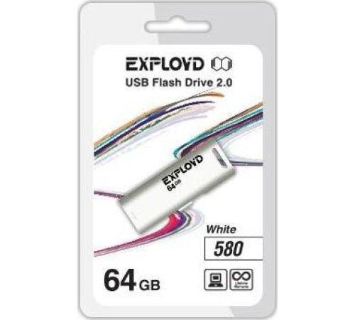 EXPLOYD 64GB 580 белый [EX-64GB-580-White]