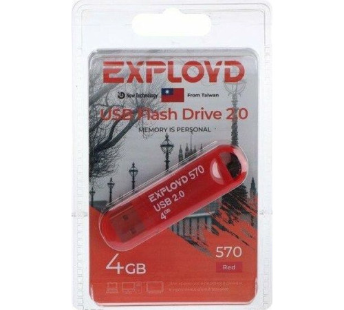 EXPLOYD 4GB 570 красный [EX-4GB-570-Red]