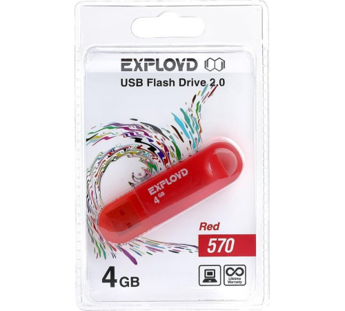 EXPLOYD 4GB 570 красный [EX-4GB-570-Red]
