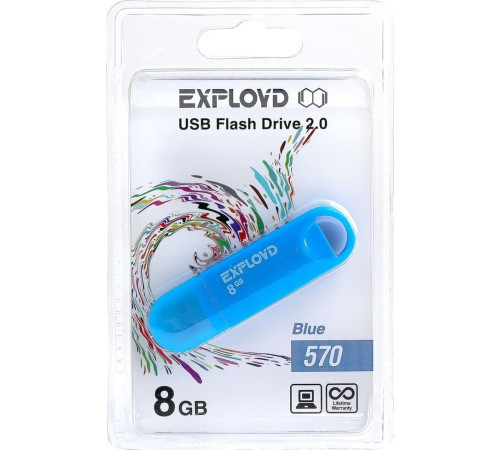 EXPLOYD 8GB 570 синий [EX-8GB-570-Blue]