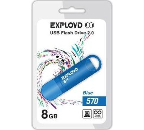 EXPLOYD 8GB 570 синий [EX-8GB-570-Blue]