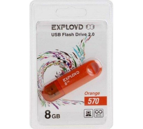 EXPLOYD 8GB 570 оранжевый [EX-8GB-570-Orange]