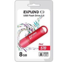 EXPLOYD 8GB-570-красный [EX-8GB-570-Red]