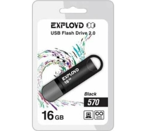 EXPLOYD 16GB-570-черный [EX-16GB-570-Black]