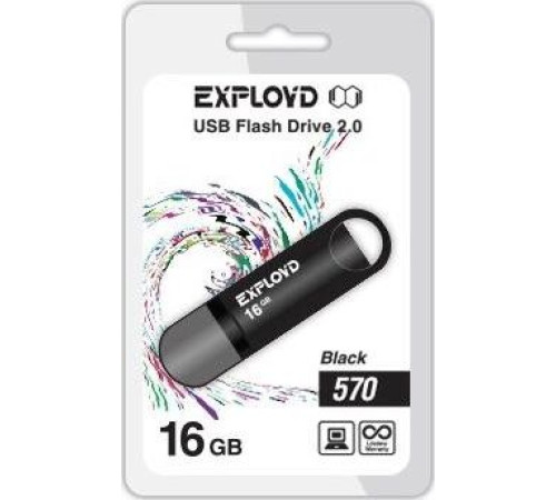 EXPLOYD 16GB-570-черный [EX-16GB-570-Black]