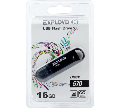 EXPLOYD 16GB-570-черный [EX-16GB-570-Black]