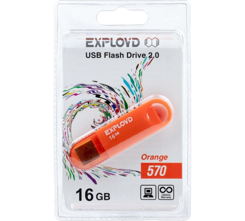 EXPLOYD 16GB 570 оранжевый [EX-16GB-570-Orange]
