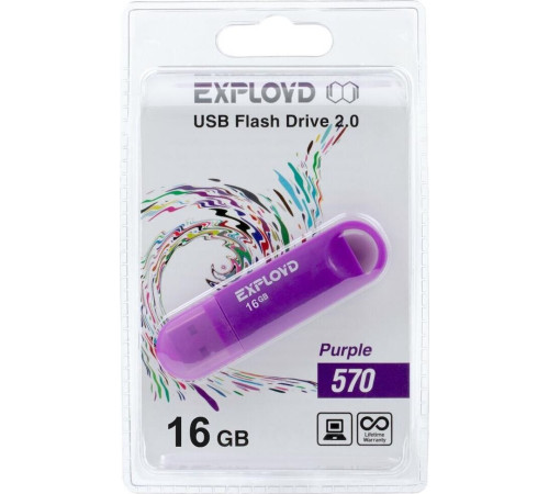 EXPLOYD 16GB 570 пурпурный [EX-16GB-570-Purple]