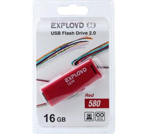 EXPLOYD 16GB 580 красный [EX-16GB-580-Red]